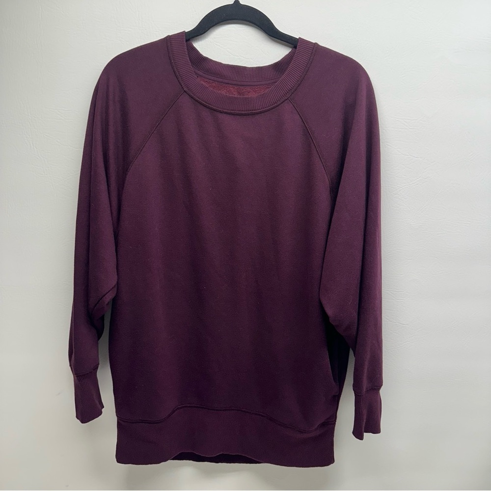 Aerie Maroon Pullover sweatshirt oversized size XS NWT